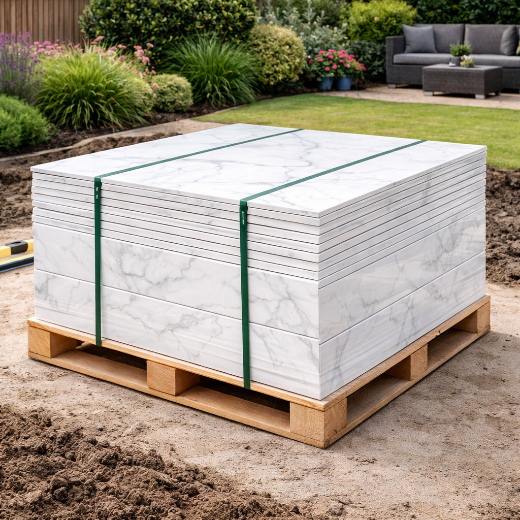 Durable paving slabs and building materials